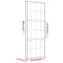 Puerta corredera dorada vidrio ESG esmerilado aluminio 76x205cm de , Puertas para el hogar - Ref: Foro24-155175, Precio: 176,...