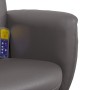 Sillón de masaje reclinable con reposapiés cuero sintético gris de , Sillones - Ref: Foro24-356559, Precio: 133,12 €, Descuen...