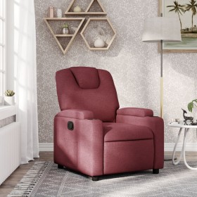 Sillón reclinable de tela rojo tinto de , Sillones - Ref: Foro24-372368, Precio: 225,96 €, Descuento: %