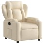 Sillón reclinable de tela crema de , Sillones - Ref: Foro24-372412, Precio: 197,07 €, Descuento: %
