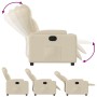 Sillón reclinable de tela crema de , Sillones - Ref: Foro24-372412, Precio: 197,07 €, Descuento: %