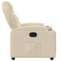 Sillón reclinable de tela crema de , Sillones - Ref: Foro24-372412, Precio: 197,07 €, Descuento: %