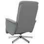 Sillón reclinable de masaje con reposapiés tela gris claro de , Sillones - Ref: Foro24-356573, Precio: 230,95 €, Descuento: %