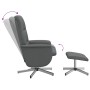 Sillón reclinable con reposapiés tela gris oscuro de , Sillones - Ref: Foro24-356571, Precio: 161,32 €, Descuento: %