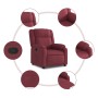 Sillón reclinable de tela rojo tinto de , Sillones - Ref: Foro24-373539, Precio: 226,84 €, Descuento: %