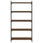 Librería 5 estantes madera ingeniería roble marrón 80x30x154 cm de , Librerías y estanterías - Ref: Foro24-837681, Precio: 49...