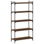 Librería 5 estantes madera ingeniería roble marrón 80x30x154 cm de , Librerías y estanterías - Ref: Foro24-837681, Precio: 49...