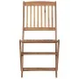 4 pcs folding garden chairs and solid acacia wood cushions by vidaXL, Garden chairs - Ref: Foro24-3064686, Price: 209,08 €, D...