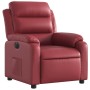 Sillón reclinable eléctrico de cuero sintético rojo tinto de , Sillones - Ref: Foro24-3205032, Precio: 267,39 €, Descuento: %