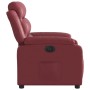 Sillón reclinable eléctrico de cuero sintético rojo tinto de , Sillones - Ref: Foro24-3205032, Precio: 267,39 €, Descuento: %