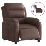 Sillón reclinable eléctrico de cuero sintético marrón de , Sillones - Ref: Foro24-3205030, Precio: 264,13 €, Descuento: %