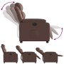 Sillón reclinable eléctrico de cuero sintético marrón de , Sillones - Ref: Foro24-3205030, Precio: 264,13 €, Descuento: %