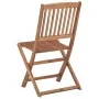 4 pcs folding garden chairs and solid acacia wood cushions by vidaXL, Garden chairs - Ref: Foro24-3064686, Price: 209,08 €, D...