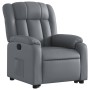 Sillón reclinable elevable cuero artificial gris de , Sillones - Ref: Foro24-3205267, Precio: 298,18 €, Descuento: %