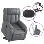 Sillón reclinable elevable cuero artificial gris de , Sillones - Ref: Foro24-3205267, Precio: 298,18 €, Descuento: %
