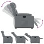 Sillón reclinable elevable cuero artificial gris de , Sillones - Ref: Foro24-3205267, Precio: 298,18 €, Descuento: %
