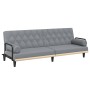 Sofá cama con reposabrazos tela gris claro de , Sofás - Ref: Foro24-351937, Precio: 276,63 €, Descuento: %