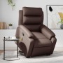 Sillón reclinable de masaje de pie de cuero sintético marrón de , Sillones - Ref: Foro24-3205051, Precio: 307,05 €, Descuento: %