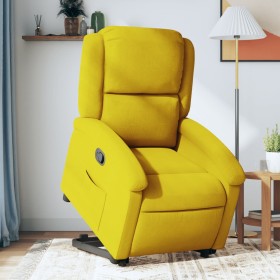 Sillón reclinable elevable terciopelo amarillo de , Sillones - Ref: Foro24-3204307, Precio: 263,16 €, Descuento: %