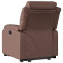 Sillón reclinable elevable eléctrico de cuero sintético marrón de , Sillones - Ref: Foro24-3205058, Precio: 328,22 €, Descuen...