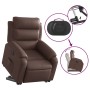 Sillón reclinable elevable eléctrico de cuero sintético marrón de , Sillones - Ref: Foro24-3205058, Precio: 328,22 €, Descuen...