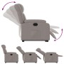 Sillón eléctrico reclinable elevable de tela gris taupe de , Sillones - Ref: Foro24-3205348, Precio: 339,37 €, Descuento: %