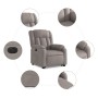 Sillón eléctrico reclinable elevable de tela gris taupe de , Sillones - Ref: Foro24-3205348, Precio: 339,37 €, Descuento: %