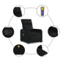 Sillón de masaje reclinable eléctrico cuero sintético negro de , Sillones - Ref: Foro24-3206742, Precio: 269,70 €, Descuento: %