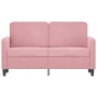 Sofá de 2 plazas terciopelo rosa 120 cm de , Sofás - Ref: Foro24-359435, Precio: 245,07 €, Descuento: %