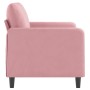 Sofá de 2 plazas terciopelo rosa 120 cm de , Sofás - Ref: Foro24-359435, Precio: 245,07 €, Descuento: %