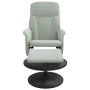 Sillón reclinable con reposapiés terciopelo gris claro de , Sillones - Ref: Foro24-356689, Precio: 176,08 €, Descuento: %