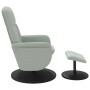 Sillón reclinable con reposapiés terciopelo gris claro de , Sillones - Ref: Foro24-356689, Precio: 176,08 €, Descuento: %