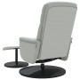 Sillón reclinable con reposapiés terciopelo gris claro de , Sillones - Ref: Foro24-356689, Precio: 176,08 €, Descuento: %