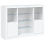 Aparadores con luces LED 3 piezas madera de ingeniería blanco de , Aparadores - Ref: Foro24-3209128, Precio: 223,98 €, Descue...