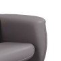 Sillón de masaje reclinable con reposapiés cuero sintético gris de , Sillones - Ref: Foro24-356519, Precio: 181,09 €, Descuen...