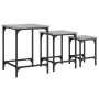 Mesas de centro apilables 3 pzas madera ingeniería gris Sonoma de , Mesas de centro - Ref: Foro24-838931, Precio: 41,68 €, De...