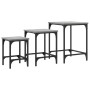 Mesas de centro apilables 3 pzas madera ingeniería gris Sonoma de , Mesas de centro - Ref: Foro24-838931, Precio: 41,68 €, De...