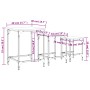 Mesas de centro apilables 3 pzas madera ingeniería gris Sonoma de , Mesas de centro - Ref: Foro24-838931, Precio: 41,68 €, De...