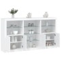 Aparador con luces LED blanco 181,5x37x100 cm de , Aparadores - Ref: Foro24-3209177, Precio: 237,68 €, Descuento: %