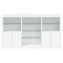 Aparador con luces LED blanco 181,5x37x100 cm de , Aparadores - Ref: Foro24-3209177, Precio: 237,68 €, Descuento: %