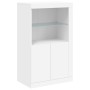 Aparador con luces LED blanco 181,5x37x100 cm de , Aparadores - Ref: Foro24-3209177, Precio: 237,68 €, Descuento: %