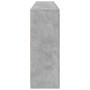 Aparador con luces LED gris hormigón 181,5x37x100 cm de , Aparadores - Ref: Foro24-3209180, Precio: 201,22 €, Descuento: %