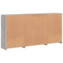 Aparador con luces LED gris Sonoma 202x37x100 cm de , Aparadores - Ref: Foro24-3209161, Precio: 324,85 €, Descuento: %