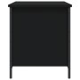 Banco con almacenaje madera de ingeniería negro 80x42,5x50 cm de , Bancos para recibidores y almacenamiento - Ref: Foro24-839...