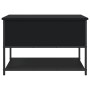 Banco con almacenaje madera de ingeniería negro 70x42,5x47 cm de , Bancos para recibidores y almacenamiento - Ref: Foro24-839...