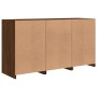 Aparador con luces LED marrón roble 123x37x67 cm de , Aparadores - Ref: Foro24-3209064, Precio: 157,02 €, Descuento: %