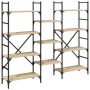 Estantería madera de ingeniería roble Sonoma 160x28,5x136,5 cm de , Librerías y estanterías - Ref: Foro24-838874, Precio: 103...