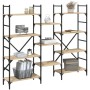 Estantería madera de ingeniería roble Sonoma 160x28,5x136,5 cm de , Librerías y estanterías - Ref: Foro24-838874, Precio: 103...