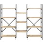 Estantería madera de ingeniería roble Sonoma 160x28,5x136,5 cm de , Librerías y estanterías - Ref: Foro24-838874, Precio: 103...