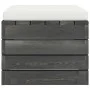 Otomana de palets para jardín con cojín madera de pino de vidaXL, Sofás modulares de exterior - Ref: Foro24-3061697, Precio: ...